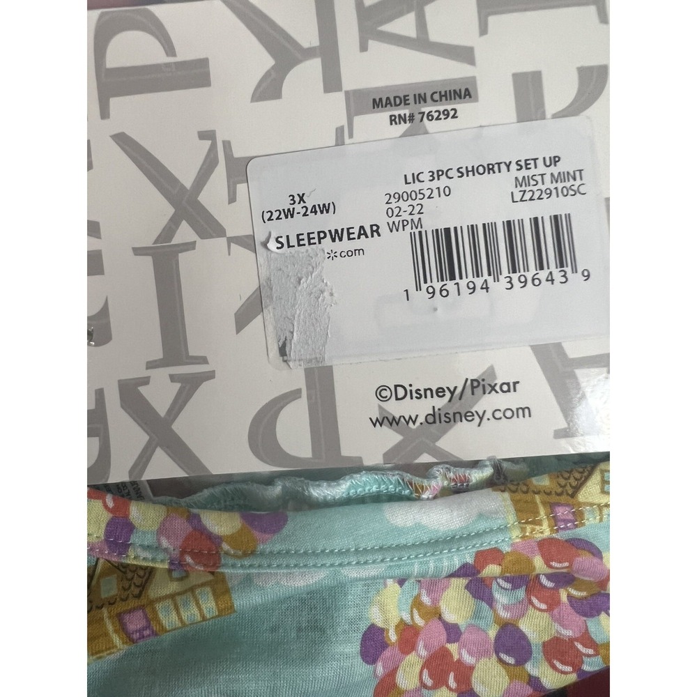 Womens Sz XL 3 Pcs Mint Green Sleep Top Shorts and Socks Set NWT - Picture 8 of 12